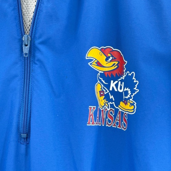 Vintage KU Jacket University of Kansas Jayhawks Swingster Pullover Windbreaker L - Picture 3 of 10